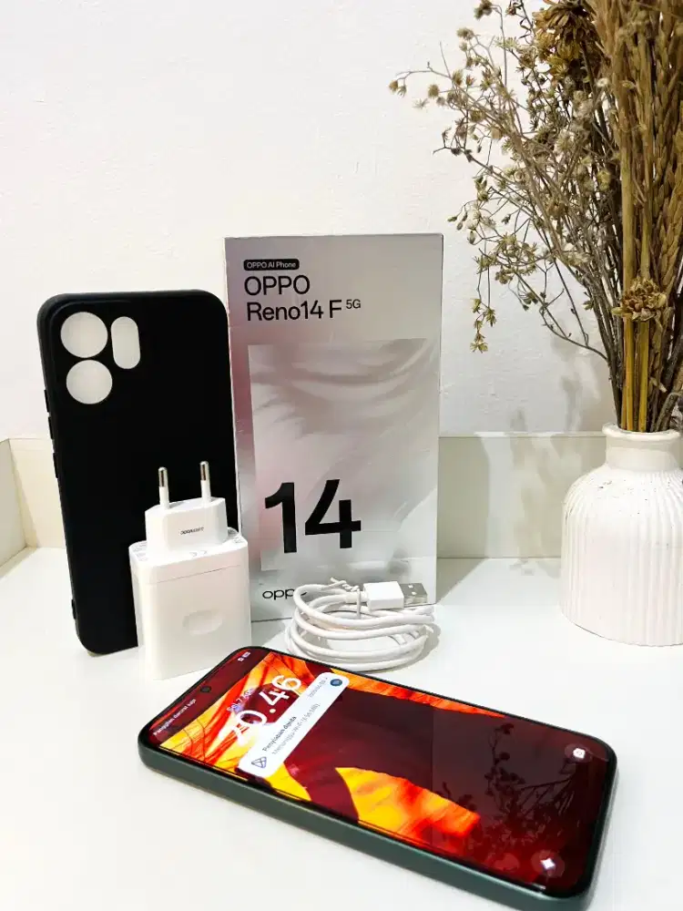 Oppo reno 14 f 5g garansi panjang fullset murah