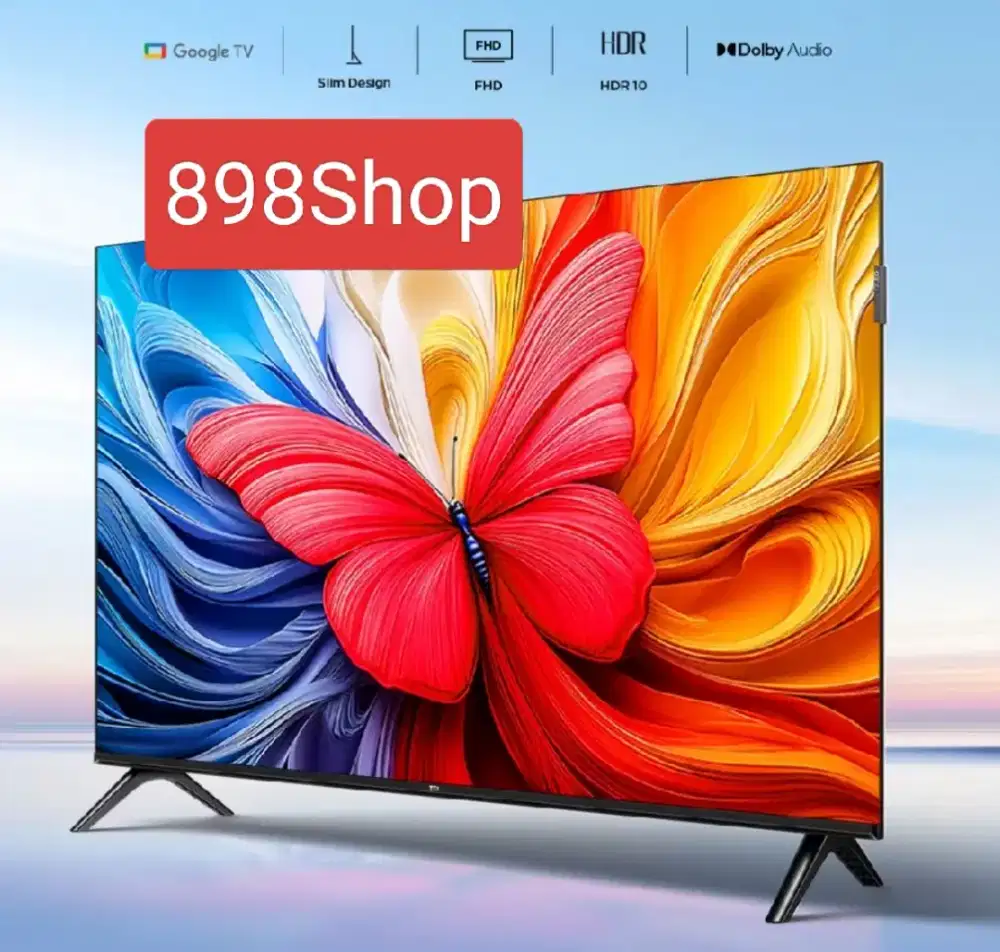 TCL TV 40 qled Google TV Android Digital TV HDMI Dolby Netflix Resmi