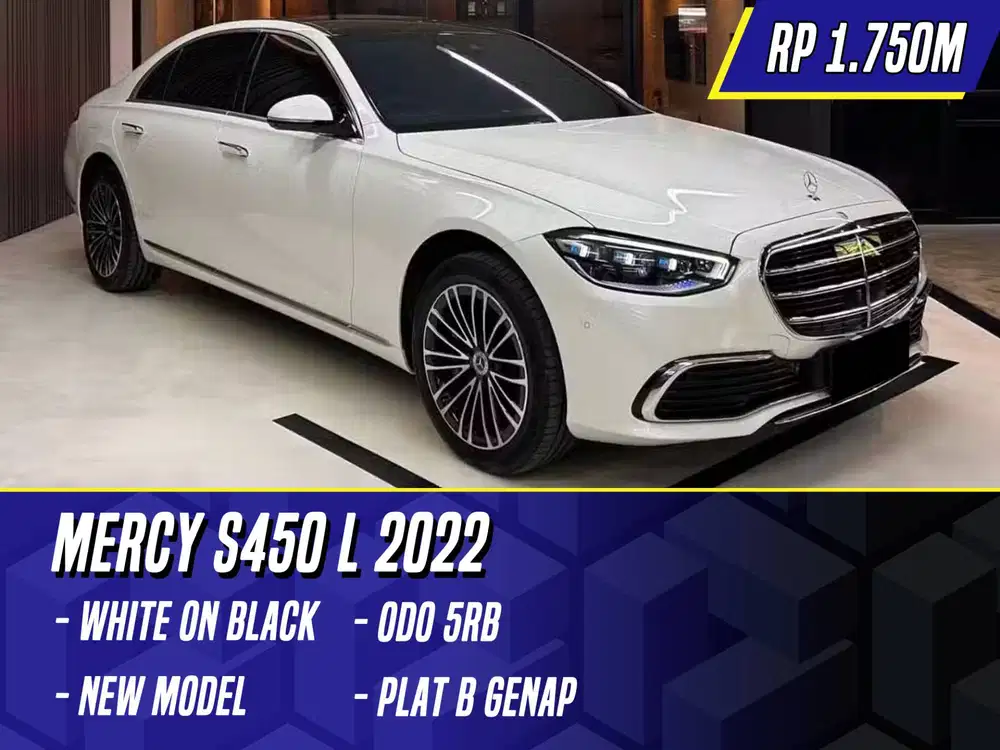 Mercedes Benz S450 L 2022 White on Brown Putih Mercy S450L S 450L 450