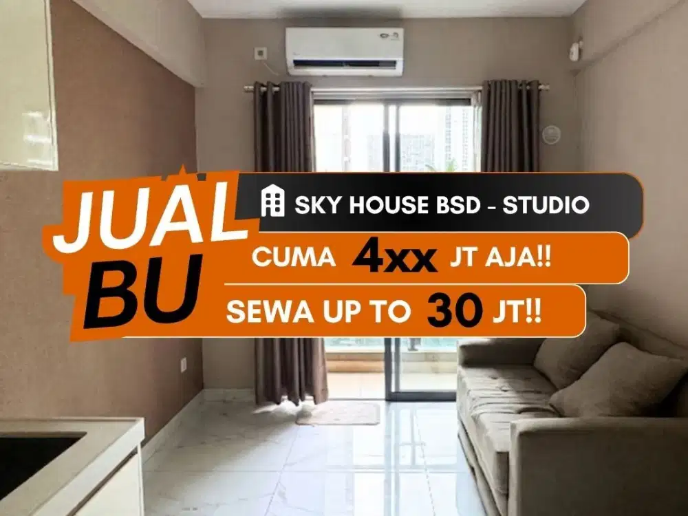Jual BU Skyhouse BSD Studio Apartemen Semi Furnished