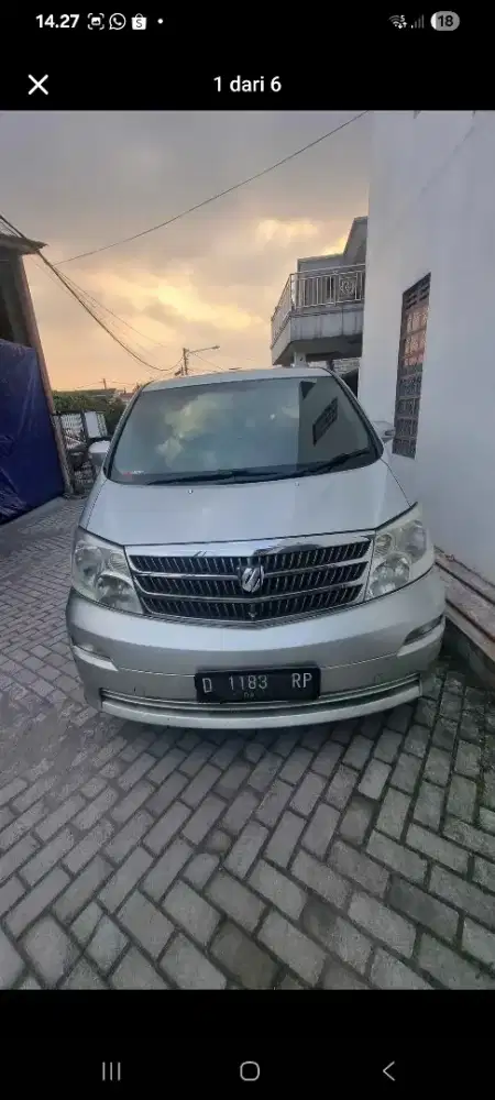 DIJUAL ALPHARD TIPE V 2006