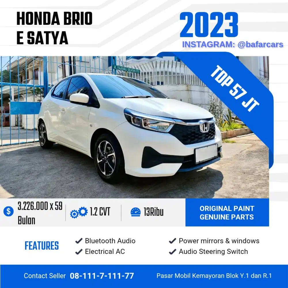 Honda Brio E Satya Matic Low KM