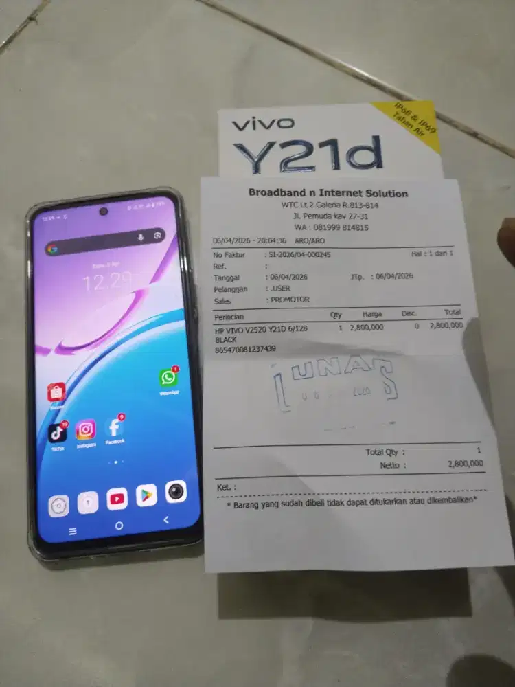 Vivo Y21d 6+6/128