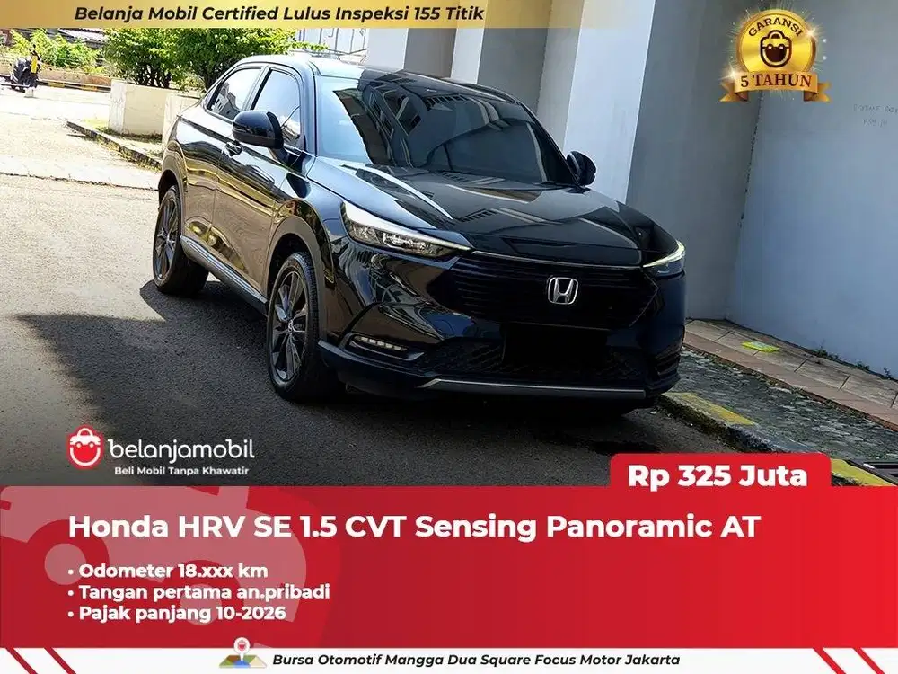 [ GARANSI 5TH ] Honda HRV HR-V HR V SE 1.5 Sensing Panoramic 2024/2025