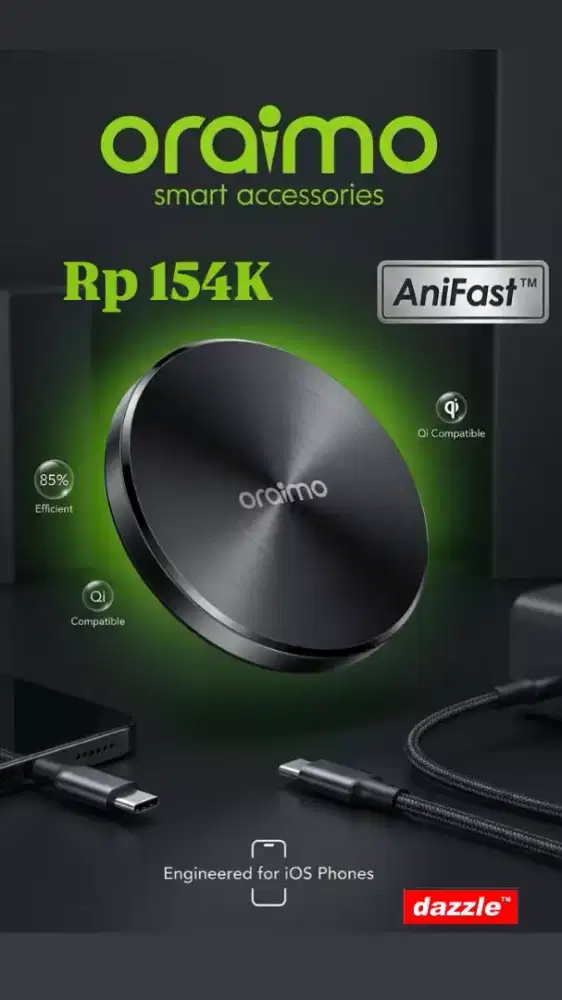 Tc oraimo owh 1151 wireless charger 15 Watt chrome