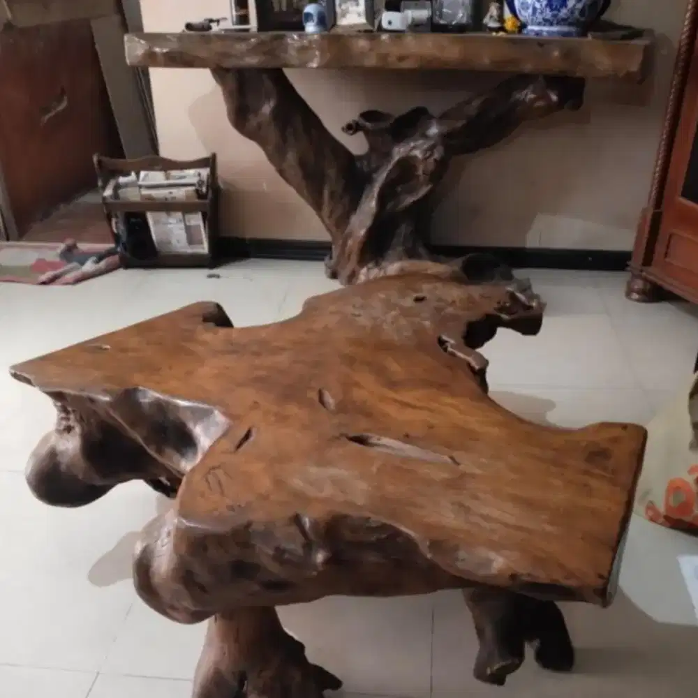 Meja Antik kayu Jati 2 unit