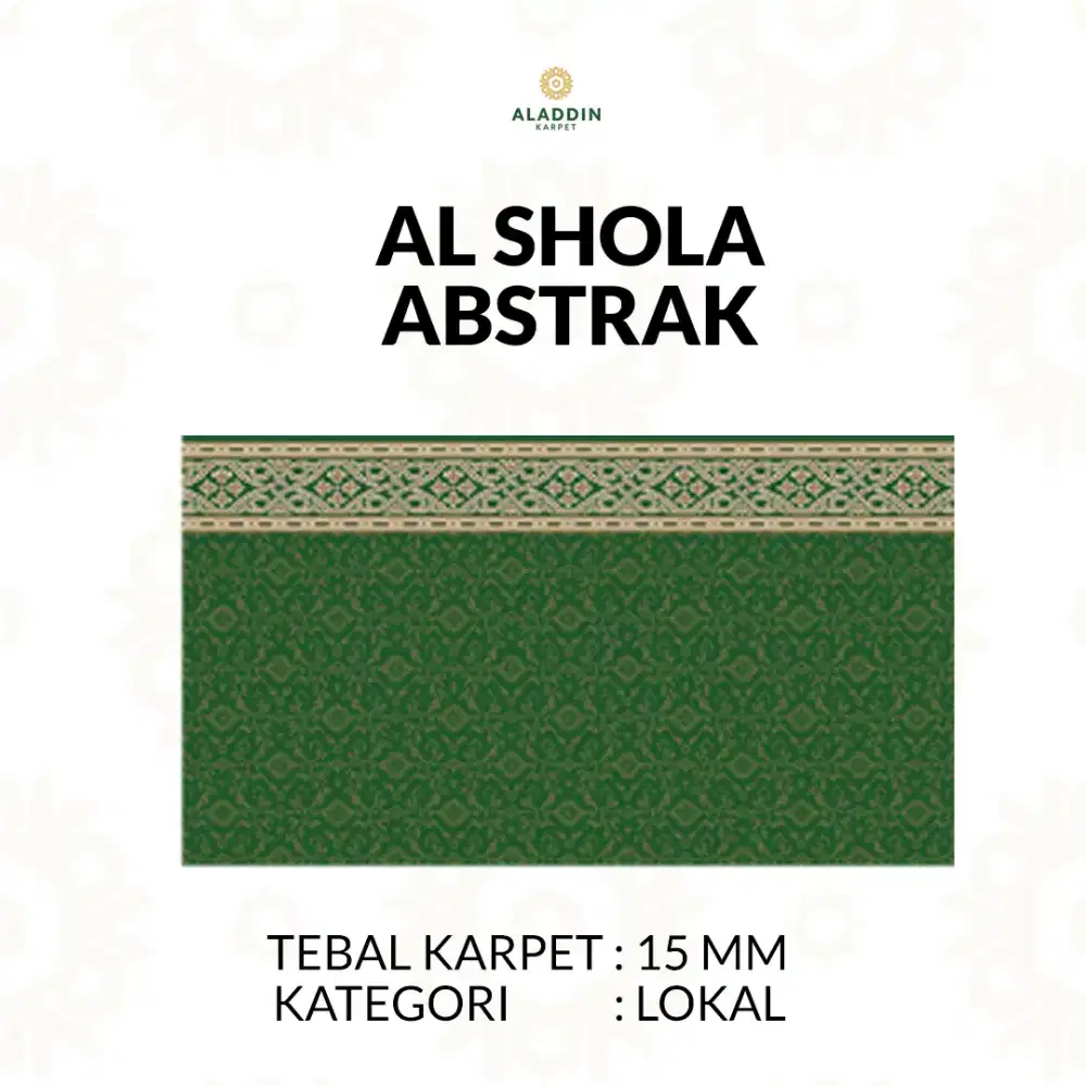Jual Karpet Masjid Tipe Al Shola (15 mm) | Aladdin Karpet Purwokerto