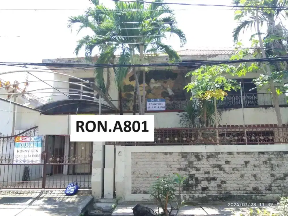 DIJUAL RUMAH NGAGEL JAYA UTARA SURABAYA RON.A801