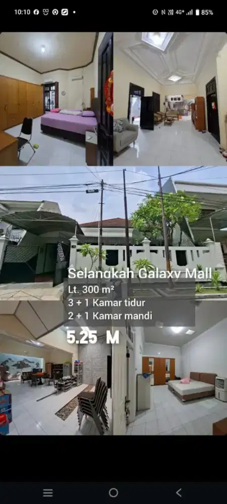 Rumah Dharmahusada Dekat Galaxy Mall