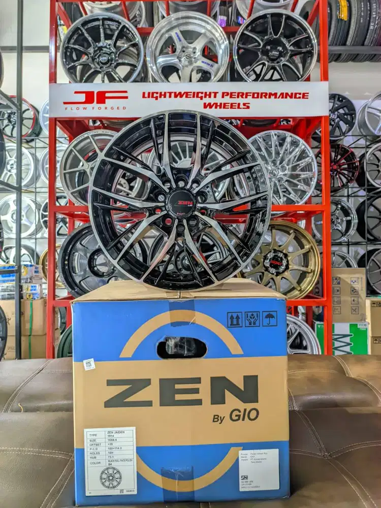 Velg Zen jaiden1914 r15 pcd 5×100/114 lebar 6,5 et 38