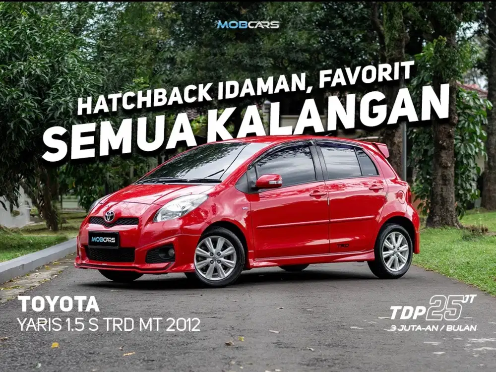 FREE GARANSI MESIN 2 TH YARIS 1.5 S TRD MT 2012 MERAH