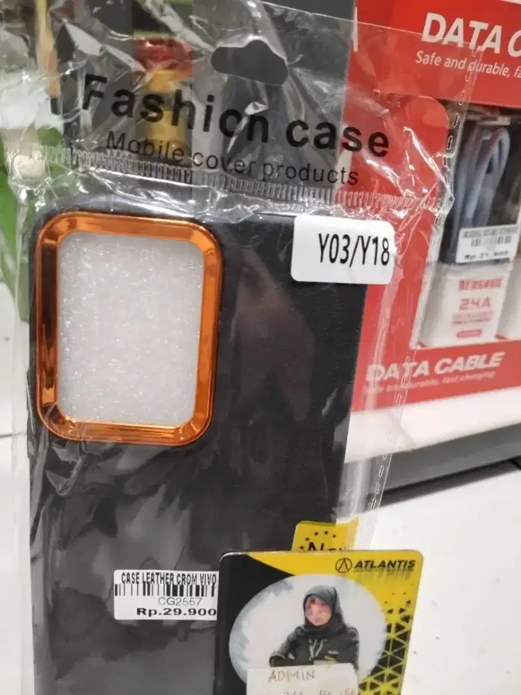 CASE LEATHER CROM VIVO Y18 | ATLANTIS DAHSYAT