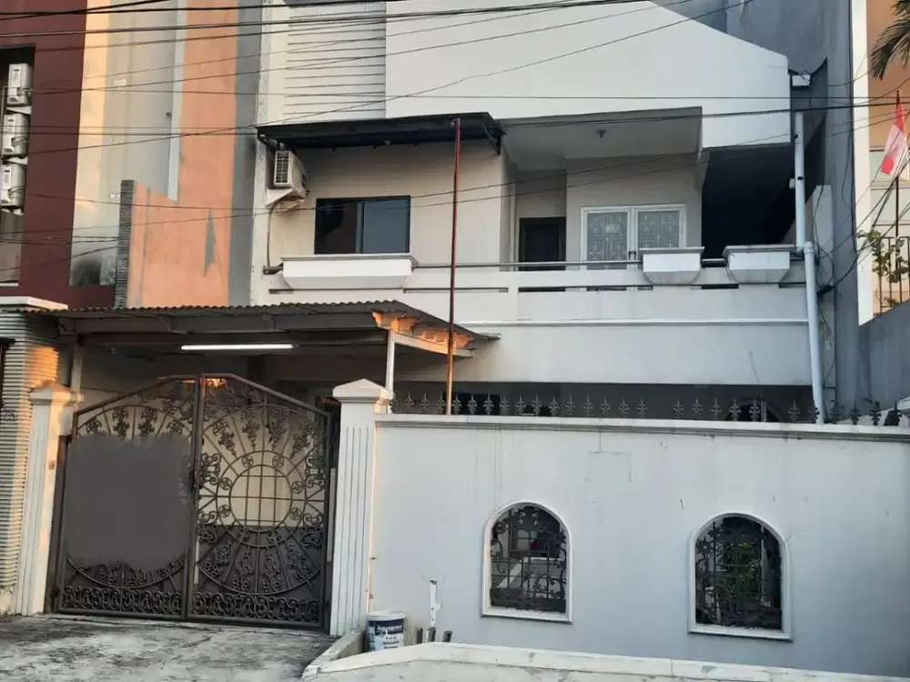 DIJUAL RUMAH MUARA KARANG, PLUIT, BLOK 9, JAKARTA UTARA, 2 LANTAI, LT. 160 m2, HADAP UTARA, SHM