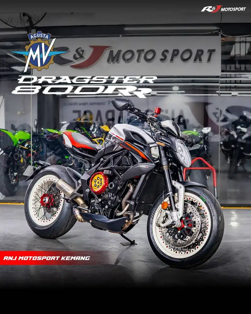 MV Agusta Dragster 800 Tahun 2016 Knalpot SC FS KM 3.000an
