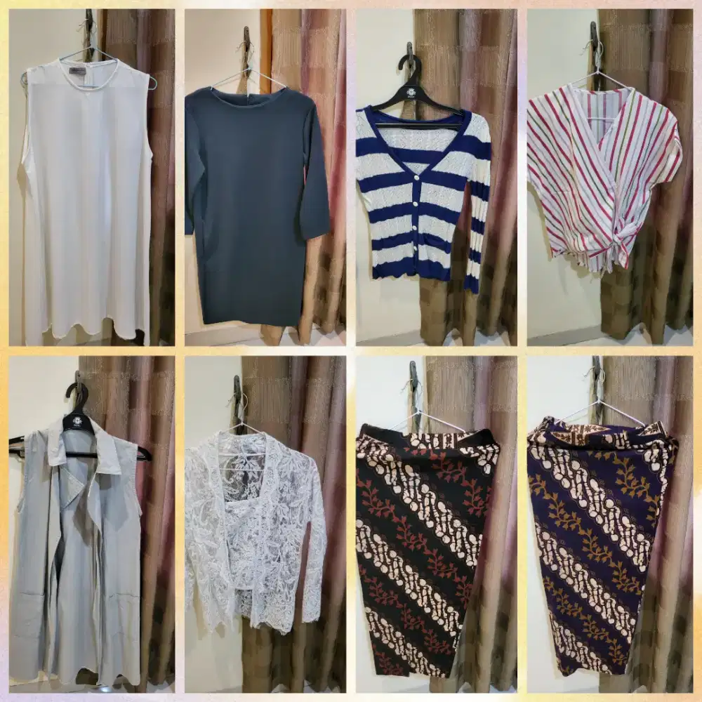 Dress, brokat kebaya, dll