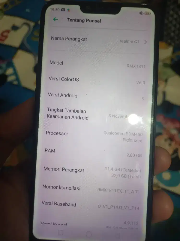 Realme C1 ram 2/32 hp aja murmer