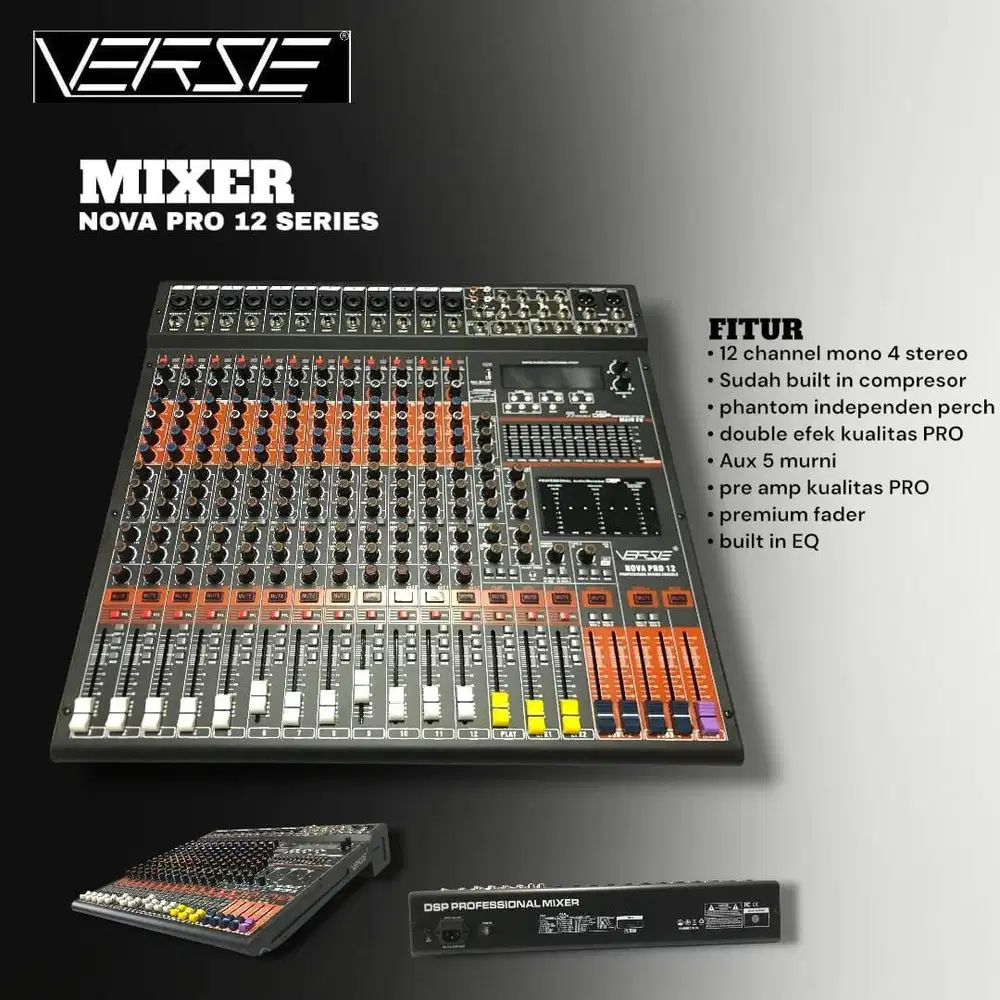 VERSE MIXER NOVA PRO 12 SERIES - Original Garansi Resmi VERSE