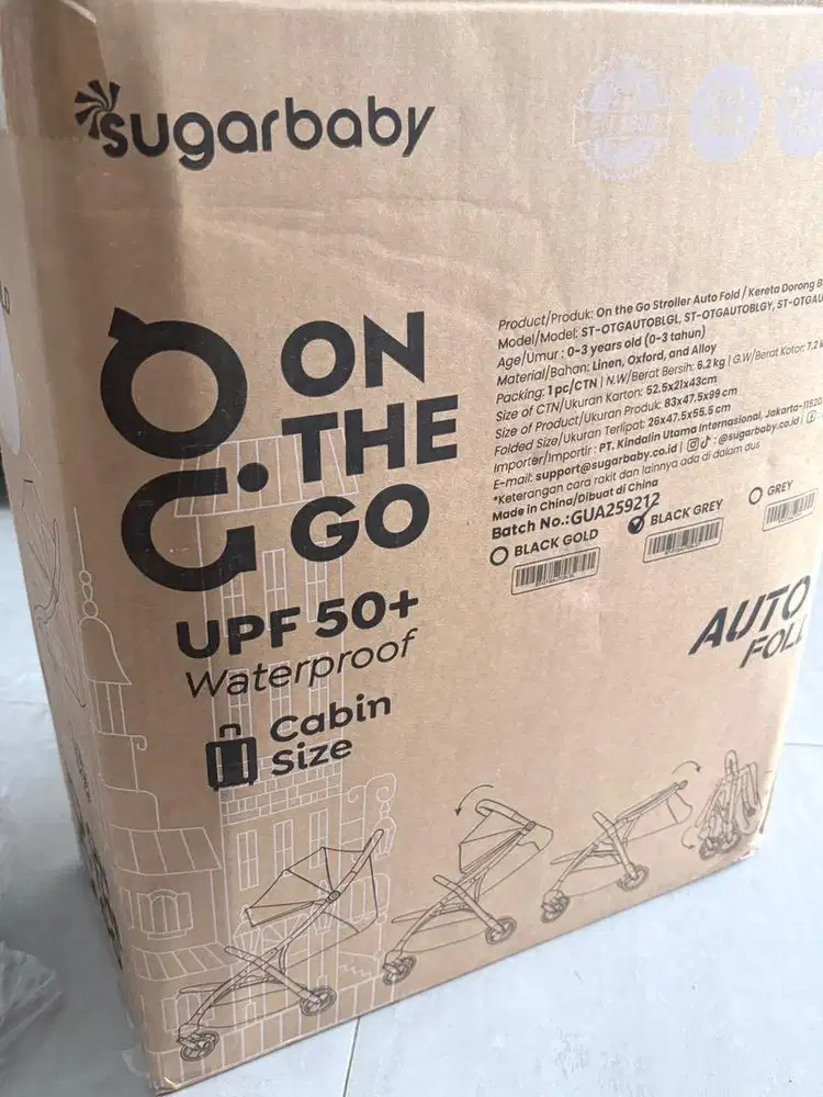 STROLLER SUGAR BABY BARU BEKAS KADO