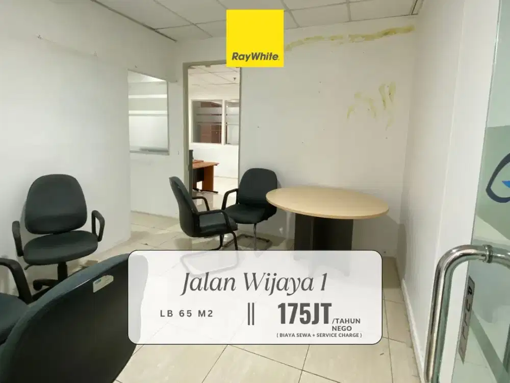 Disewakan Kantor Premium di Jl. Wijaya, Kebayoran Baru - Lokasi Strategis dengan Pilihan Bare atau Furnished, Fasilitas Lengkap