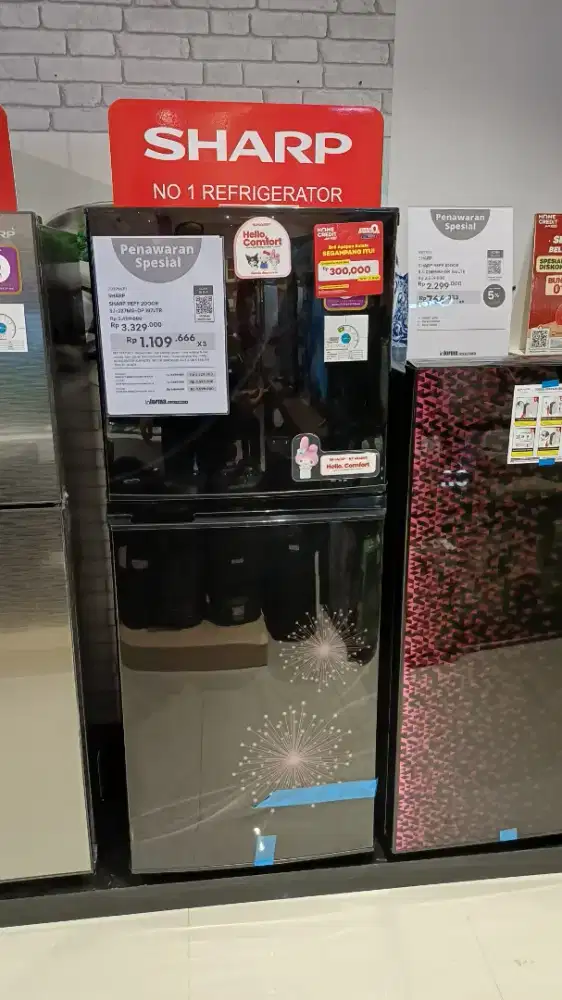Kulkas sharp 2 pintu bisa kredit