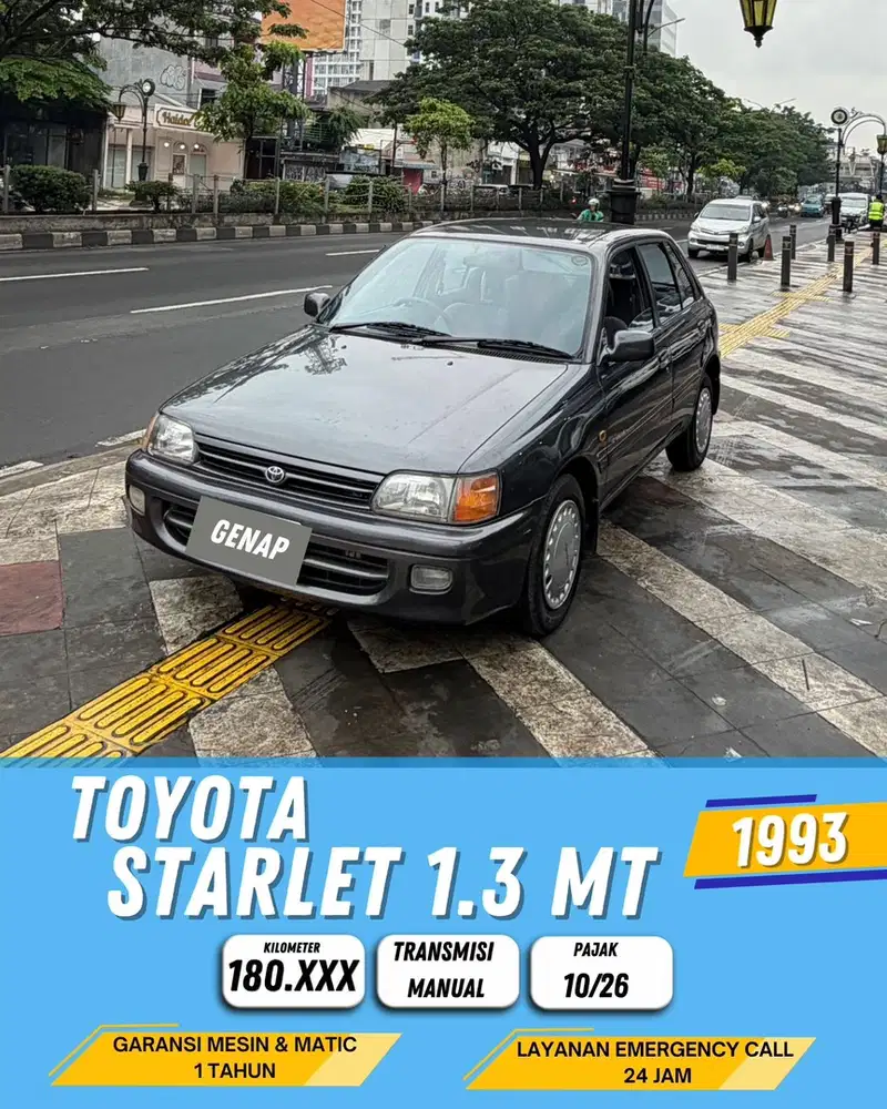 TOYOTA STARLET 1.3 1993 MT MANUAL / GENAP