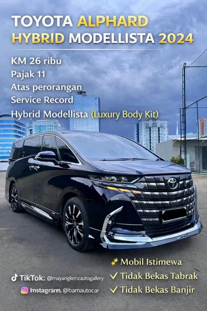 Toyota Alphard hybrid modelista 2024