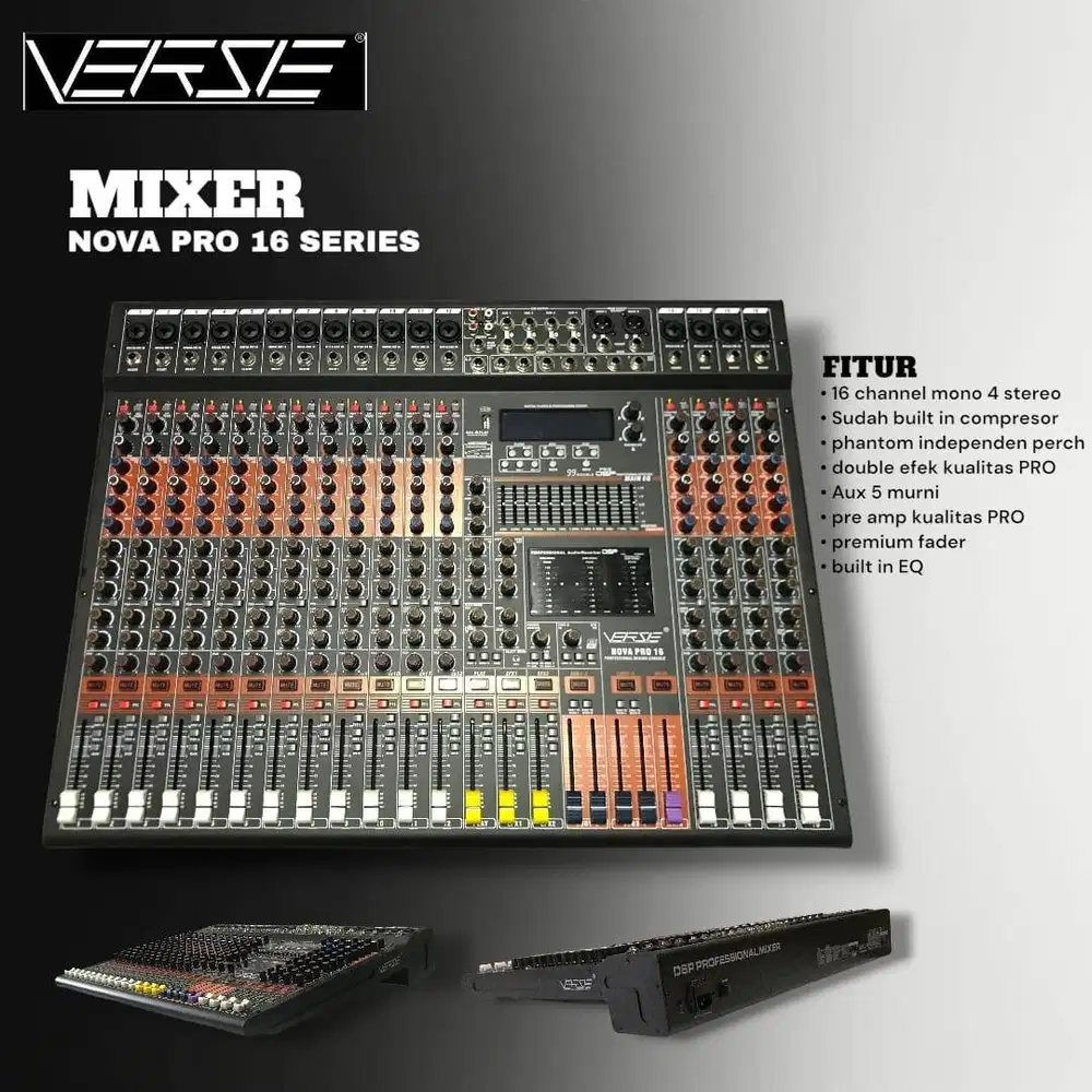 VERSE MIXER NOVA PRO 16 SERIES - Original Garansi Resmi VERSE