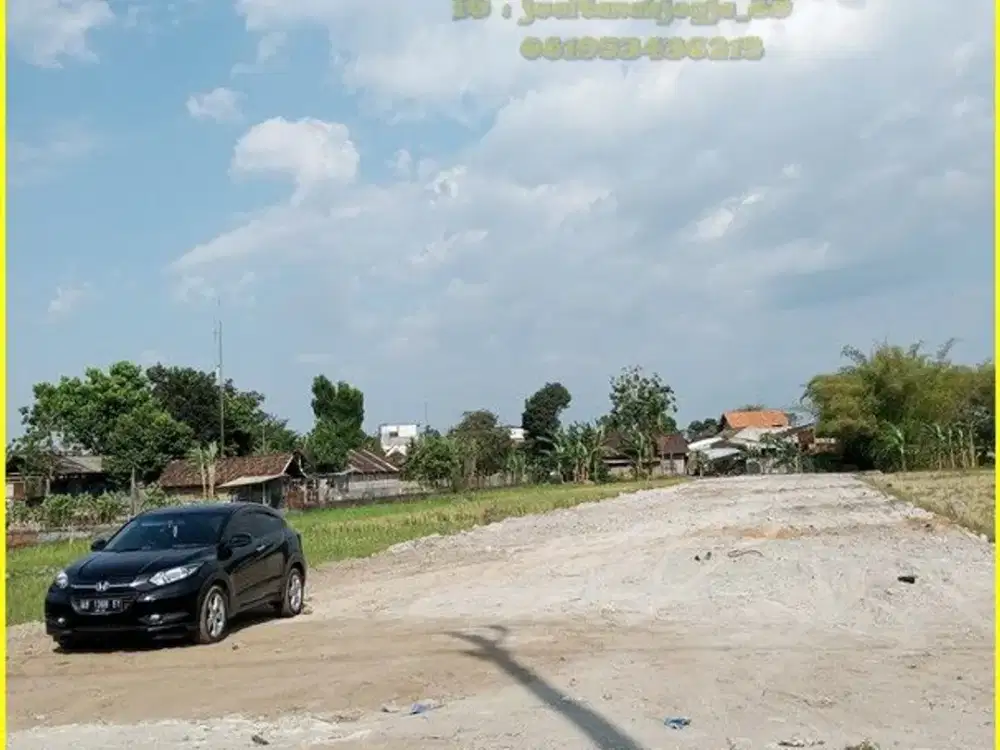 Jual Murah tanah dekat exit toll Gamping, SHM P tepi aspal