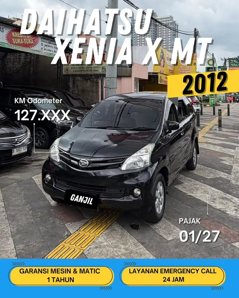 DAIHATSU XENIA 1.3 X 2012 MT MANUAL / GANJIL