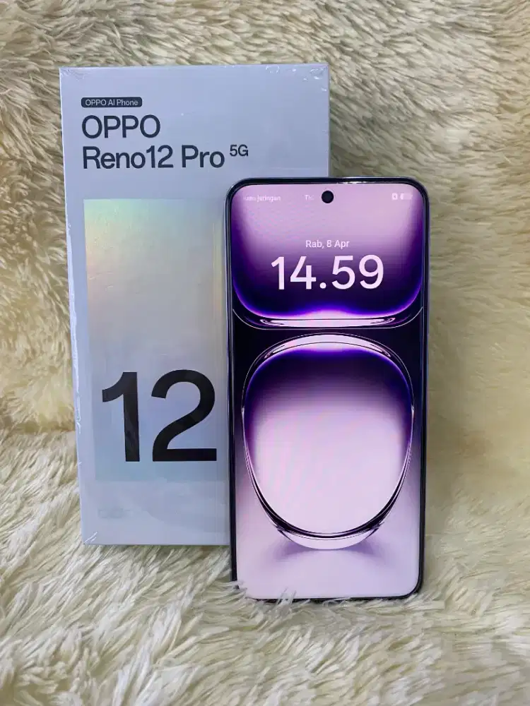 Oppo Reno 12 Pro 5G ram 12/512Gb Nebula perak fullset original #3G COM