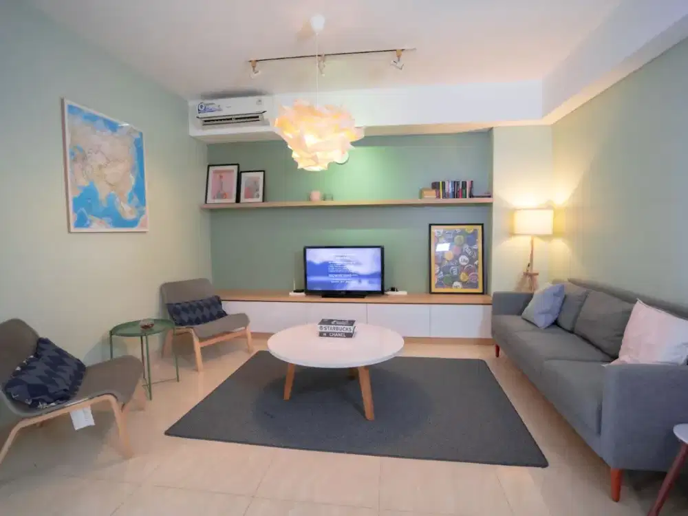 Disewakan Apartment Skandinavia 2BR Siap Huni Fully Furnished Lt 22 di Tangerang Kota