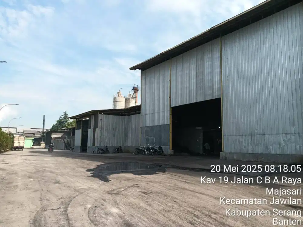 Pabrik ex Bata Ringan AAC, LT 33.000M2, LB 10.000M2 dan MESIN PRODUKSI