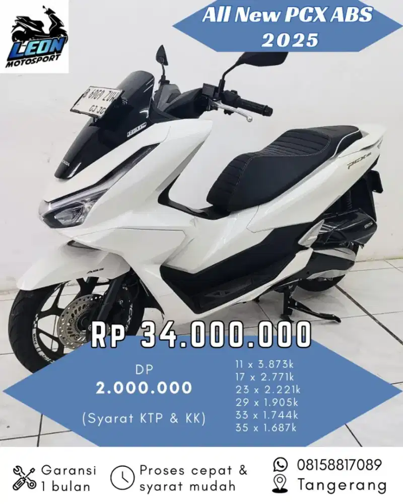 PCX abs 2025, jual beli motor seken