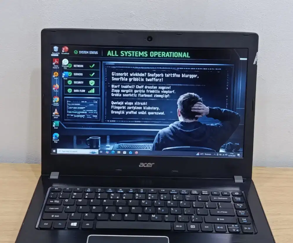 Laptop Acer Aspire E5-475G Prosesor Intel Core i3-6006U/Ram 4GB/SSD 12