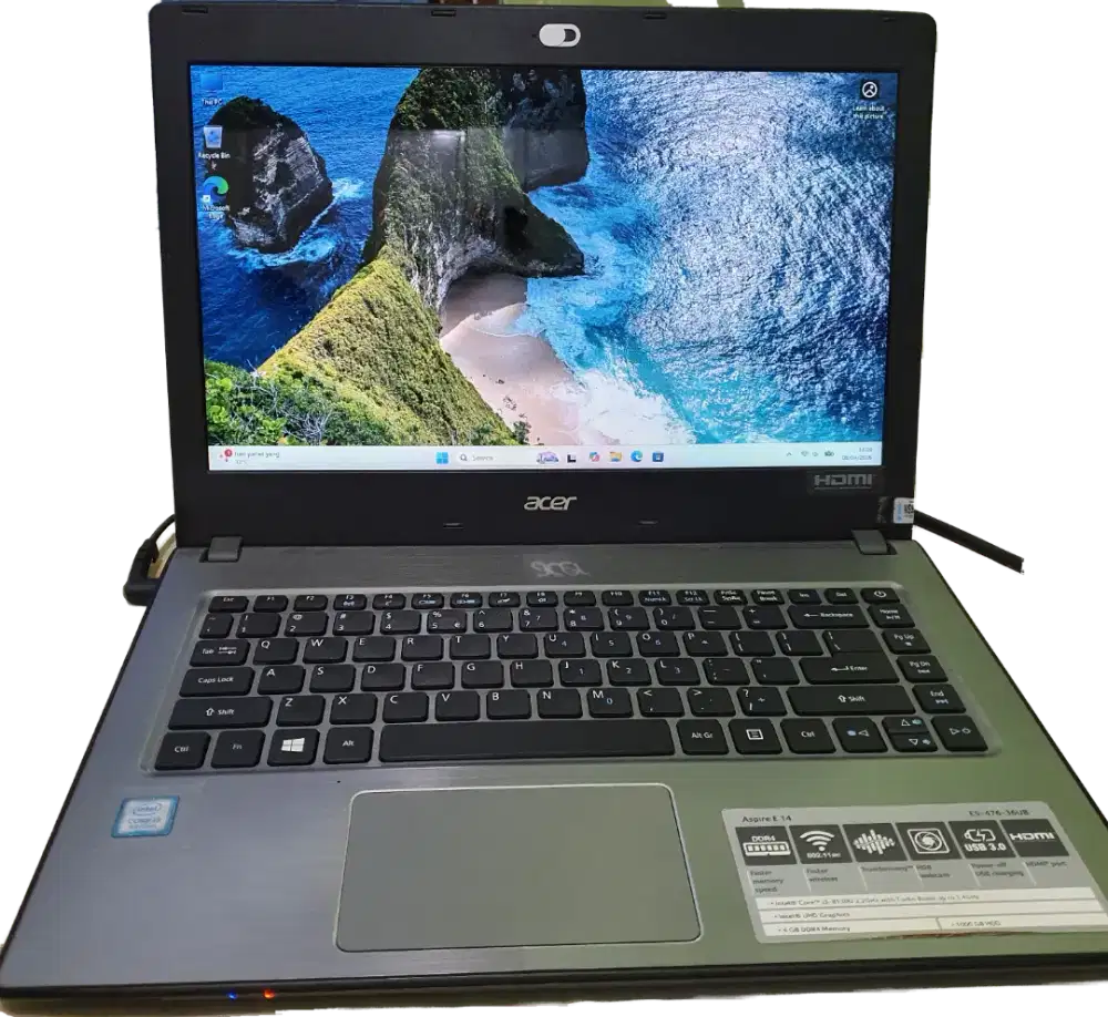 Laptop Acer E5-476 Intel Core i3-8130U RAM 4 GB SSD NVME 256 GB