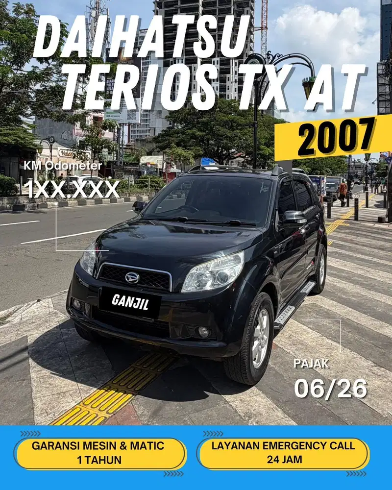 DAIHATSU TERIOS TX 2007 AT MATIC / GANJIL