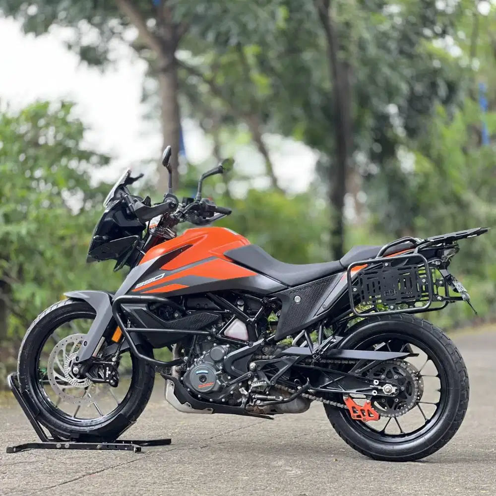 KTM 390 ADVENTURE ABS 2022 ORANGE KM RENDAH PAJAK ON SIAP GAS