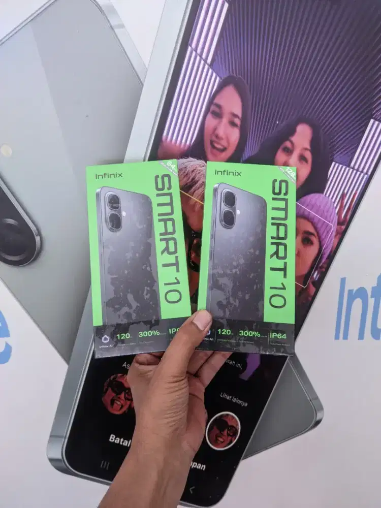 Fast respon WA Infinix Smart 10 4+4/128 Garansi resmi 1thn