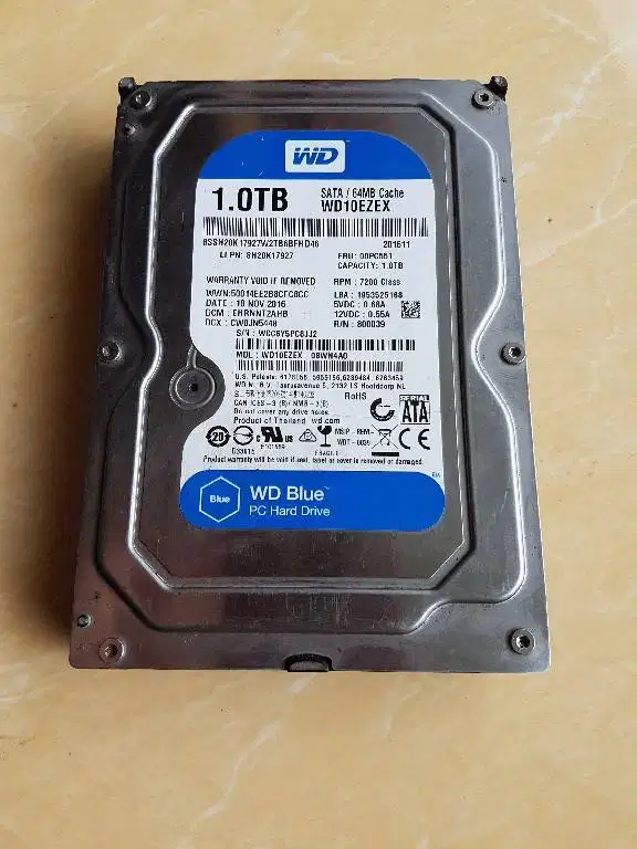 Harddisk WD Blue 1tb ok sehat 100%