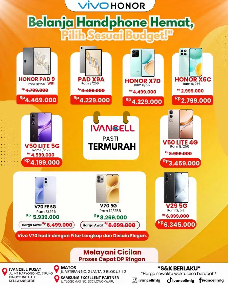 Honor x7D ram 8/512 New termurah