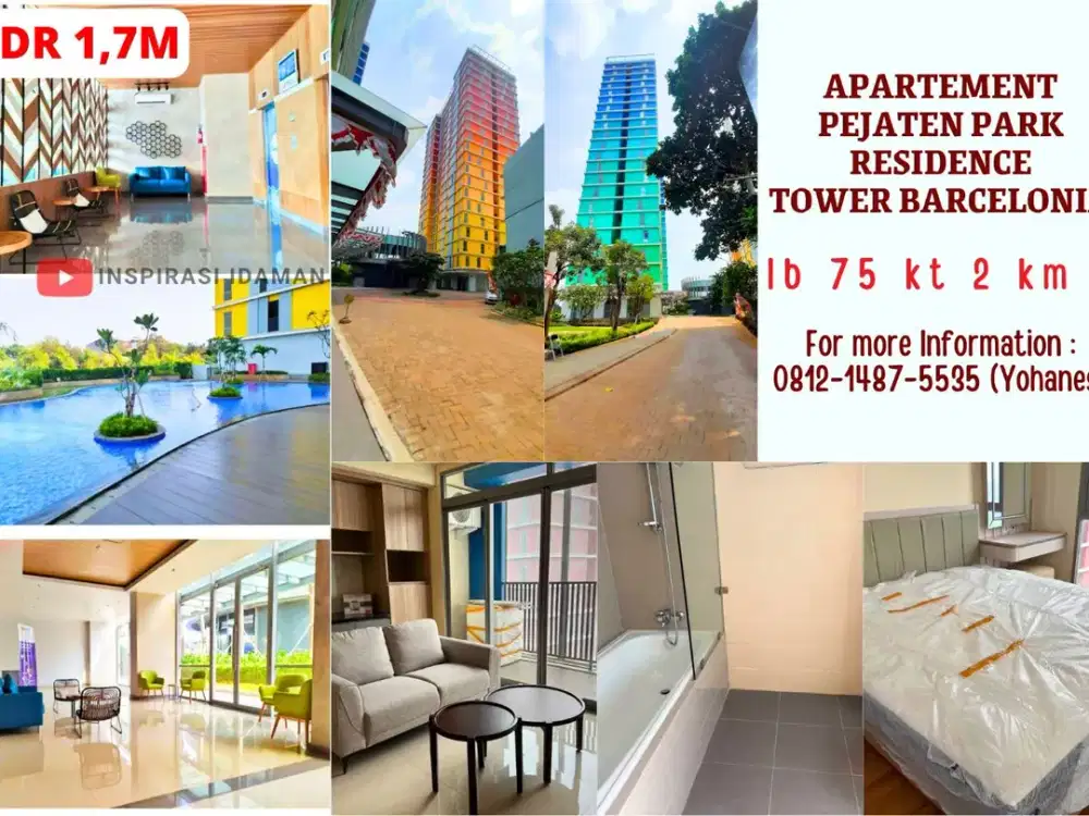 Apartement Pejaten Park Residence 2Br Lantai 21 Tower Barcelonia