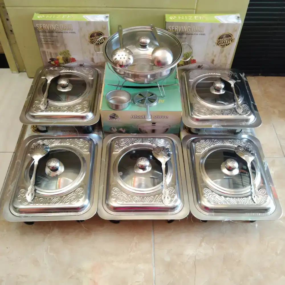 Set Prasmanan Tutup Kombinasi Kaca NIZEN