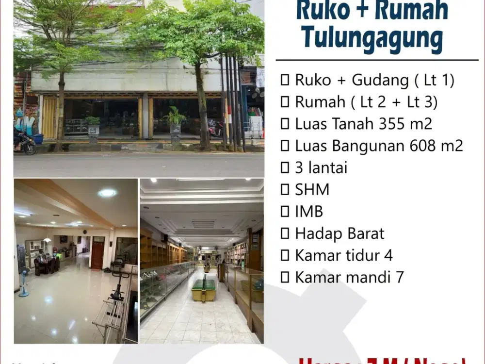 Ruko Daerah Jalan Panglima Sudirman Trenggalek