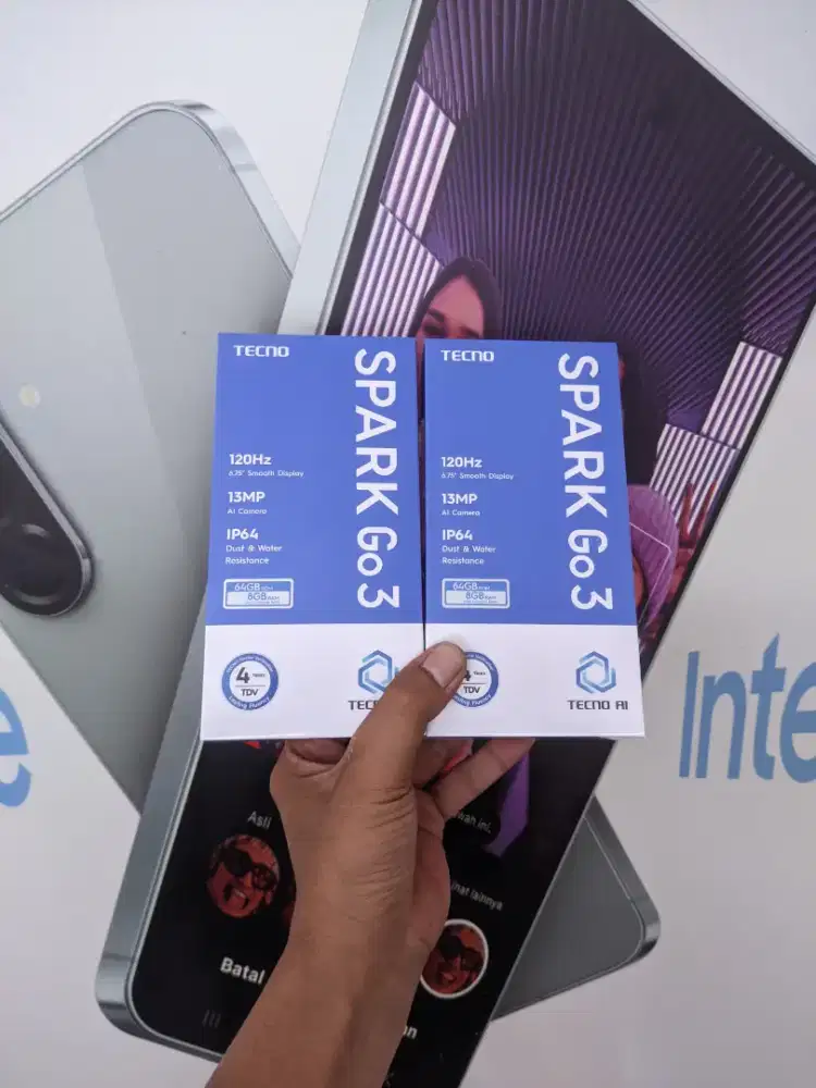 Fast respon WA Tecno Spark GO3 4+4/128 Garansi resmi 13bln