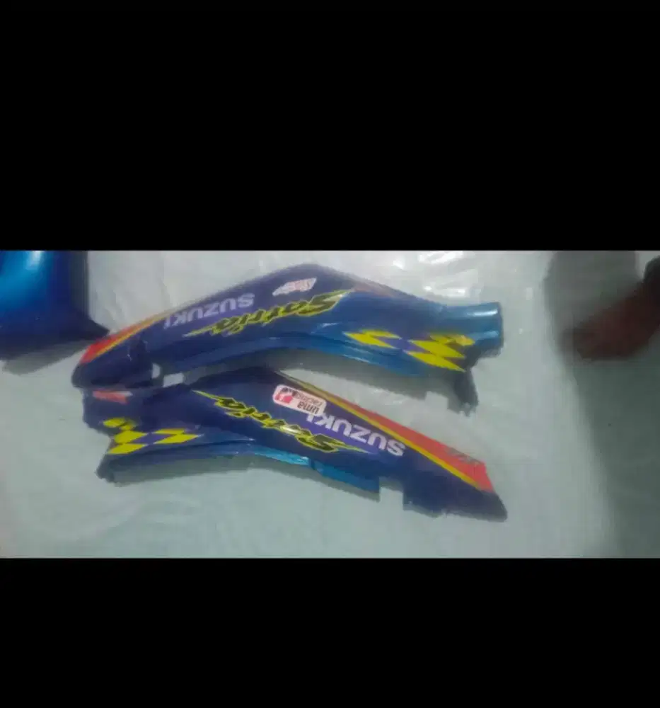 Bodi,velg, sparepart satria dua tak ori bawaan