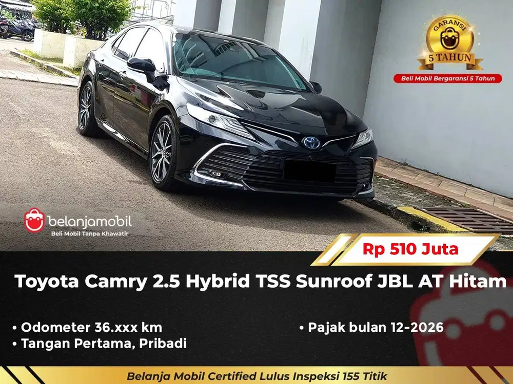 [ PAJAK PANJANG ] Toyota Camry 2.5 Hybrid TSS Sunroof JBL AT 2023/2024