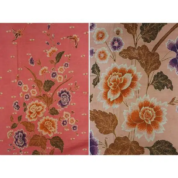 Antik kain Saroeng/jarik Pekalongan Cina peranakan Oei Khing Liem 1915