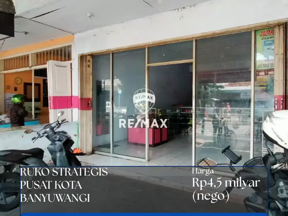 RUKO STRATEGIS PUSAT KOTA Jl.BASUKI RAHMAT, BANYUWANGI