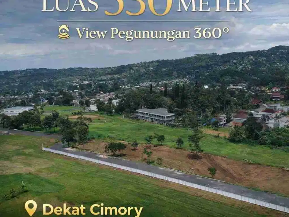 Tanah Siap Bangun Dekat Jalan Raya Utama Puncak Best View