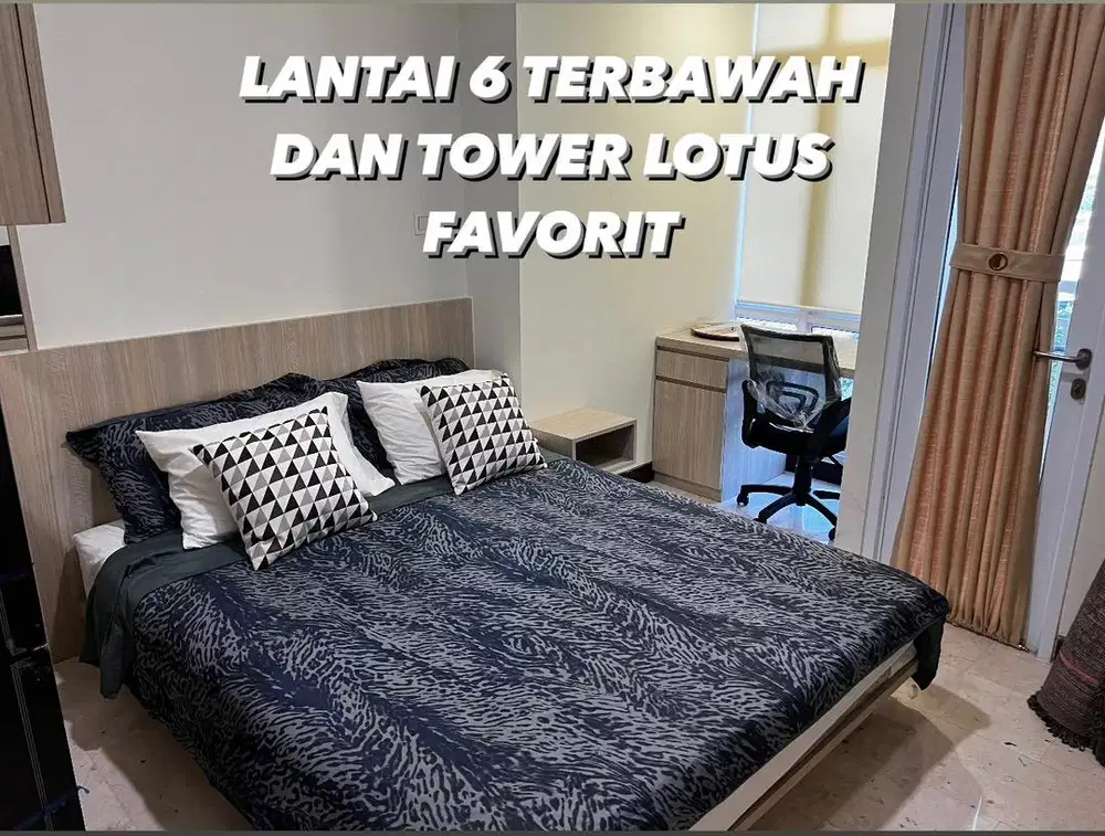 DISEWAKAN APARTEMEN B RESIDENCE BRES TOWER LOTUS LANTAI 6 (TERENDAH)